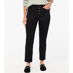 J.Crew Stovepipe Jeans Women’s Size 32 – Black High-Rise Button Fly